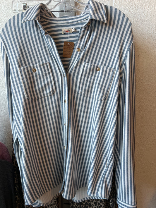 Faherty L/S Striped Top Used