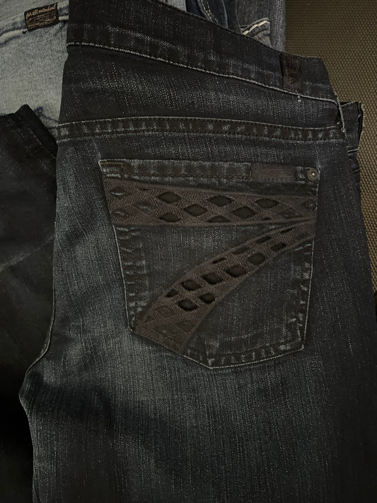 7 for all Mankind Dojo Dark Lowrise 32