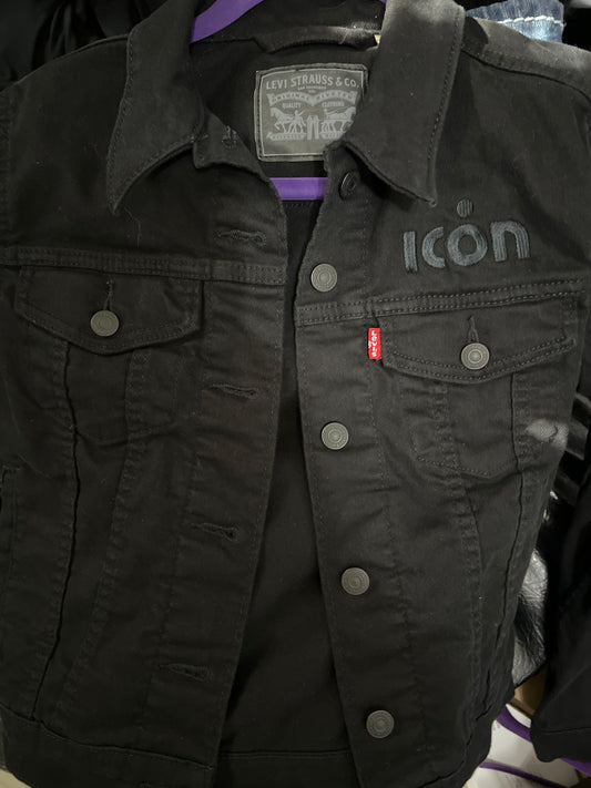 Levis Black Denim Jacket S
